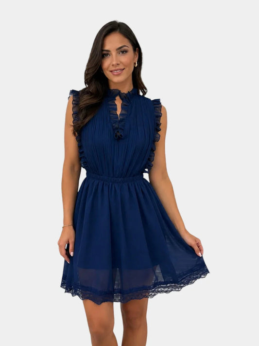 Maxence | Kant jumpsuit met geplooide ruffles