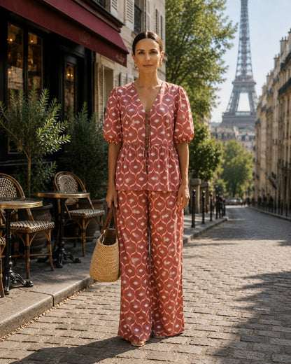 Gaëtane | Casual chic tweedelig ensemble