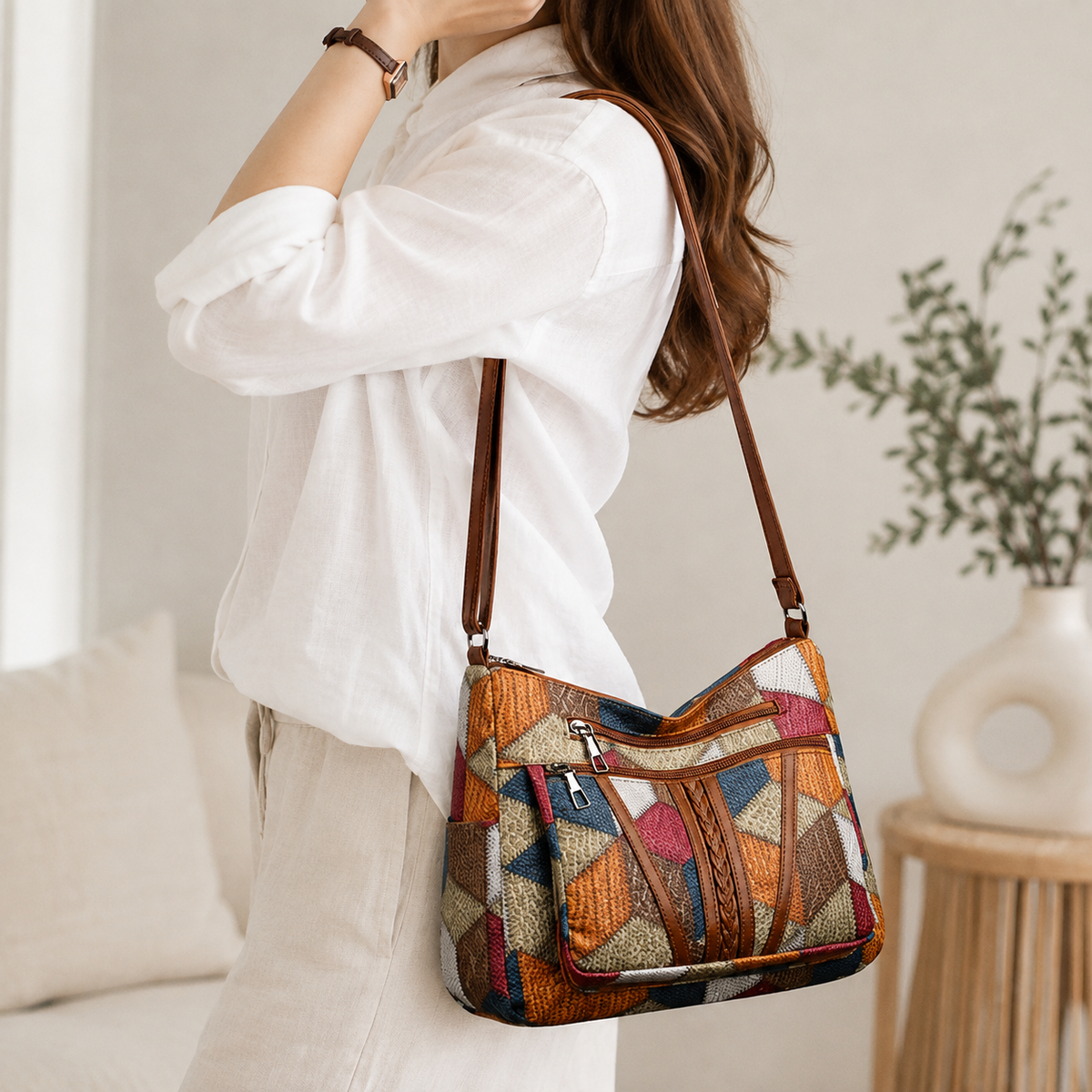Nella | Patchwork-tas