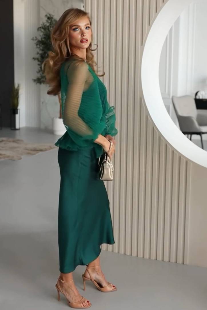 Doorzichtig Shirt En Slip Dress Set