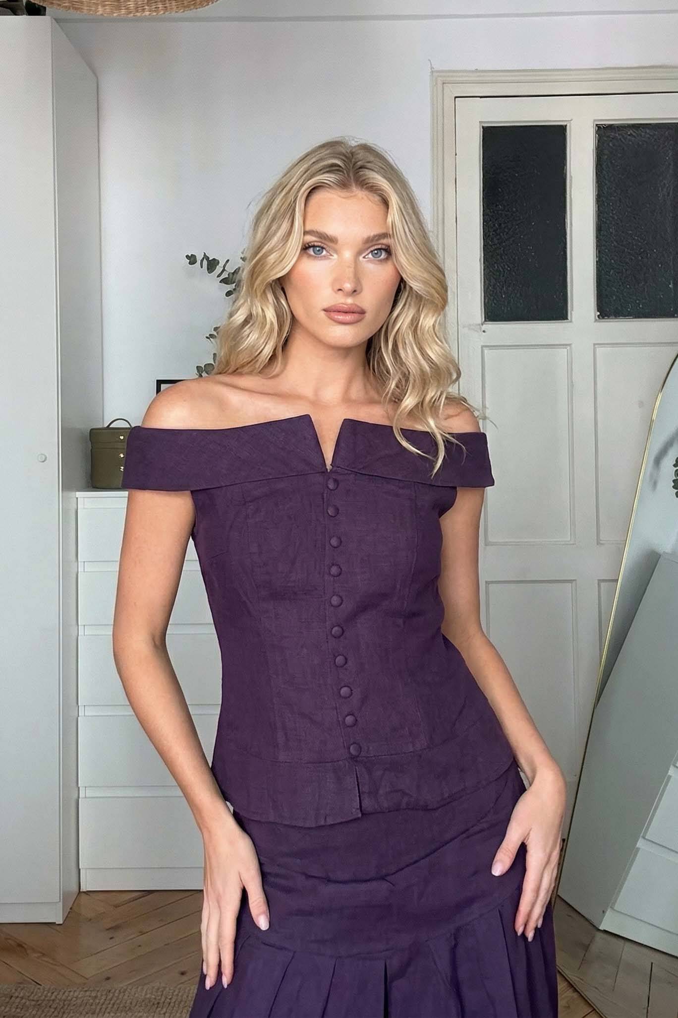 Off-shoulder Top en Bloomer Set