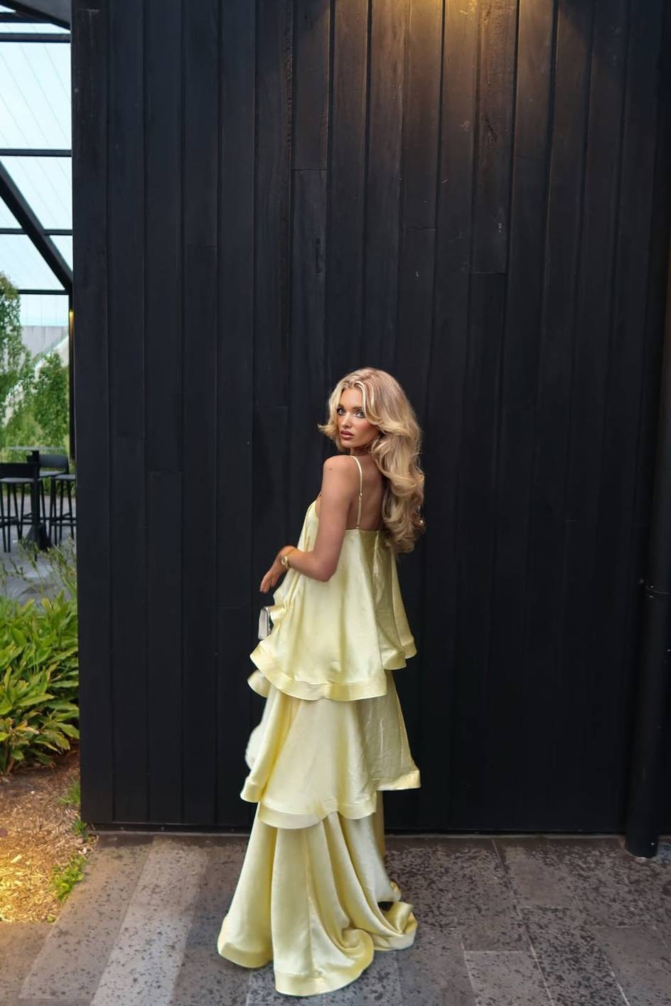 Elegante Maxi-jurk met Drie Laagjes Ruffles