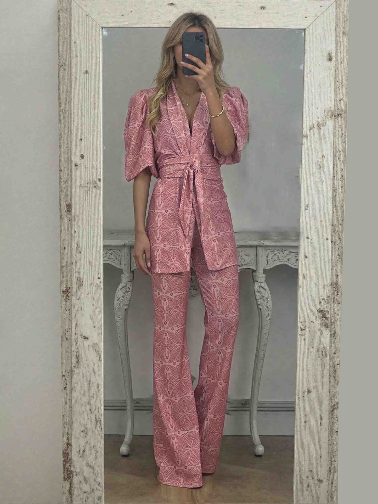 Casual Etnische Stijl Gedrukte Uitlopende Broek
