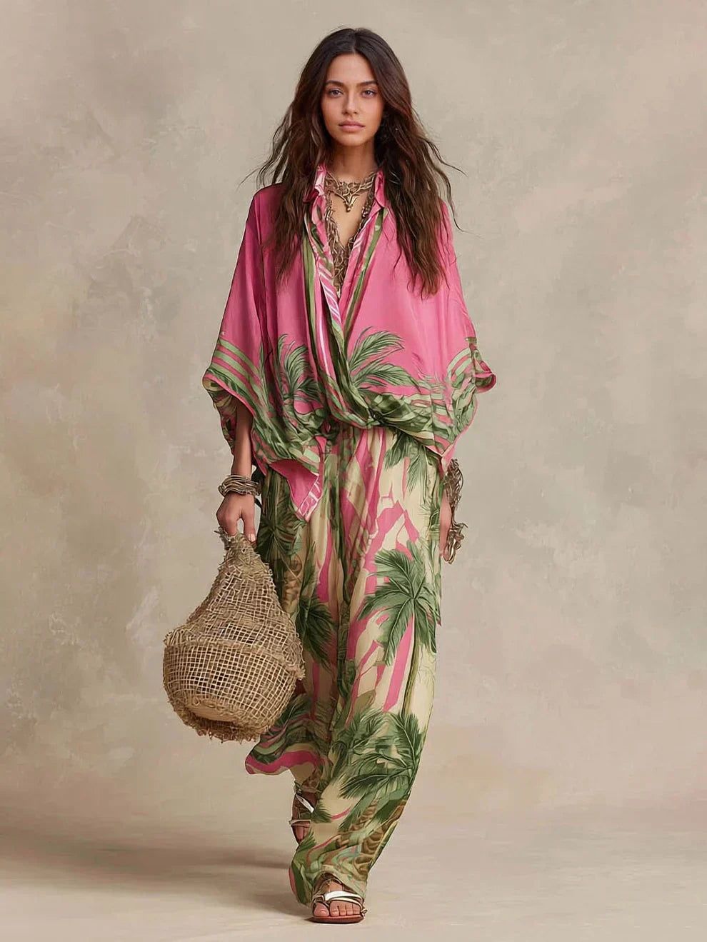 Patrizia | Twee-delige Kimono-stijl Set