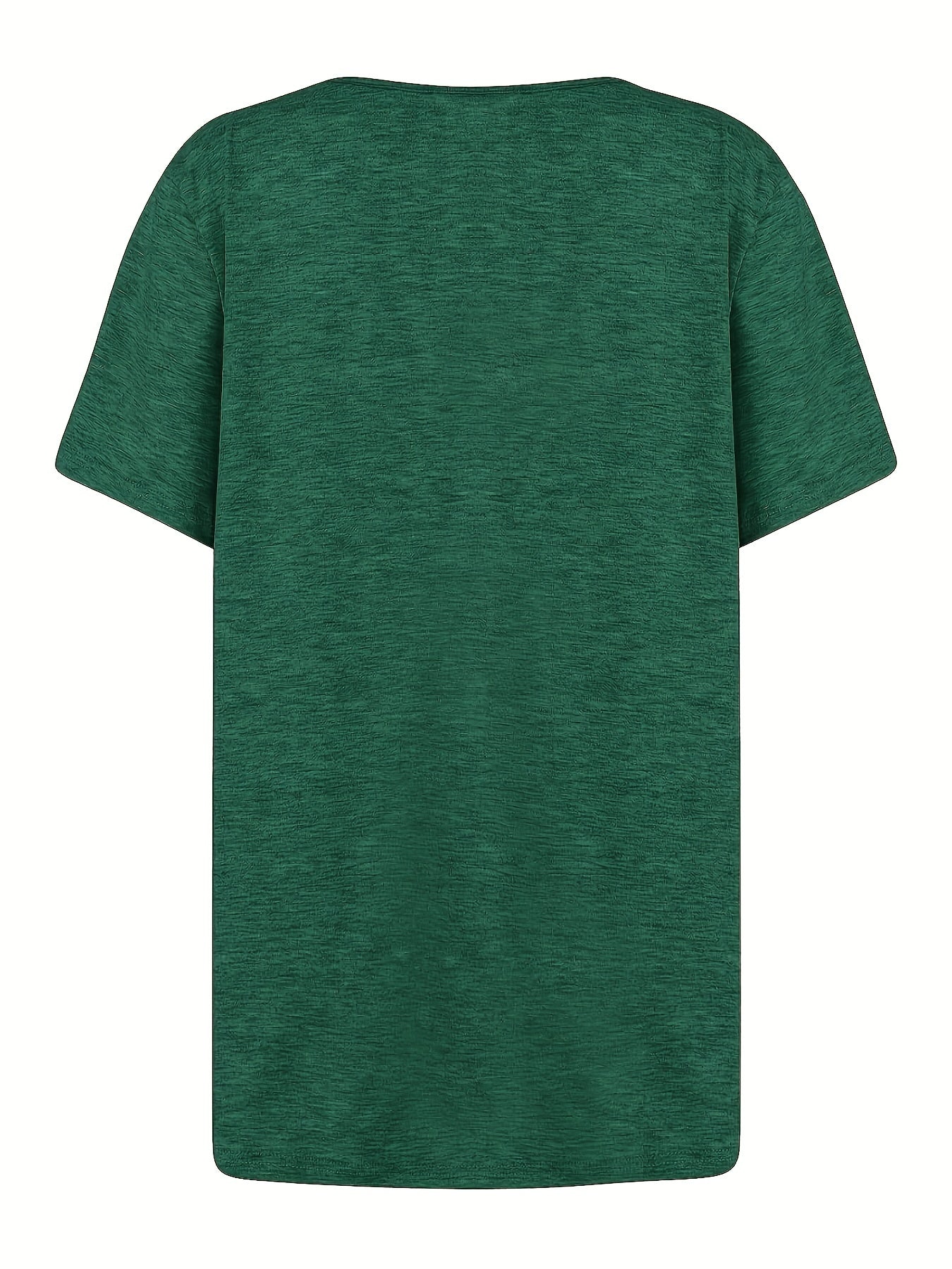 Gerimpelde Effen Blouse - Asymmetrische Halslijn & Korte Mouwen