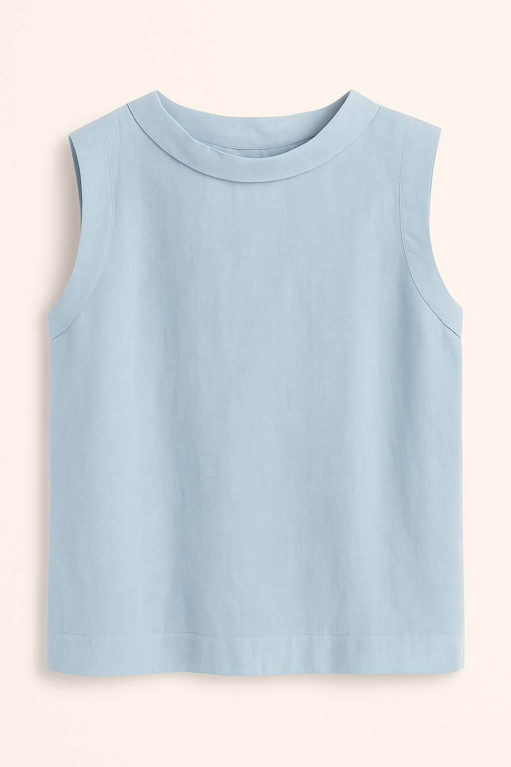 Linnen Blouse Met Korte Mouwen en Ronde Hals: Zomerse Luchtigheid