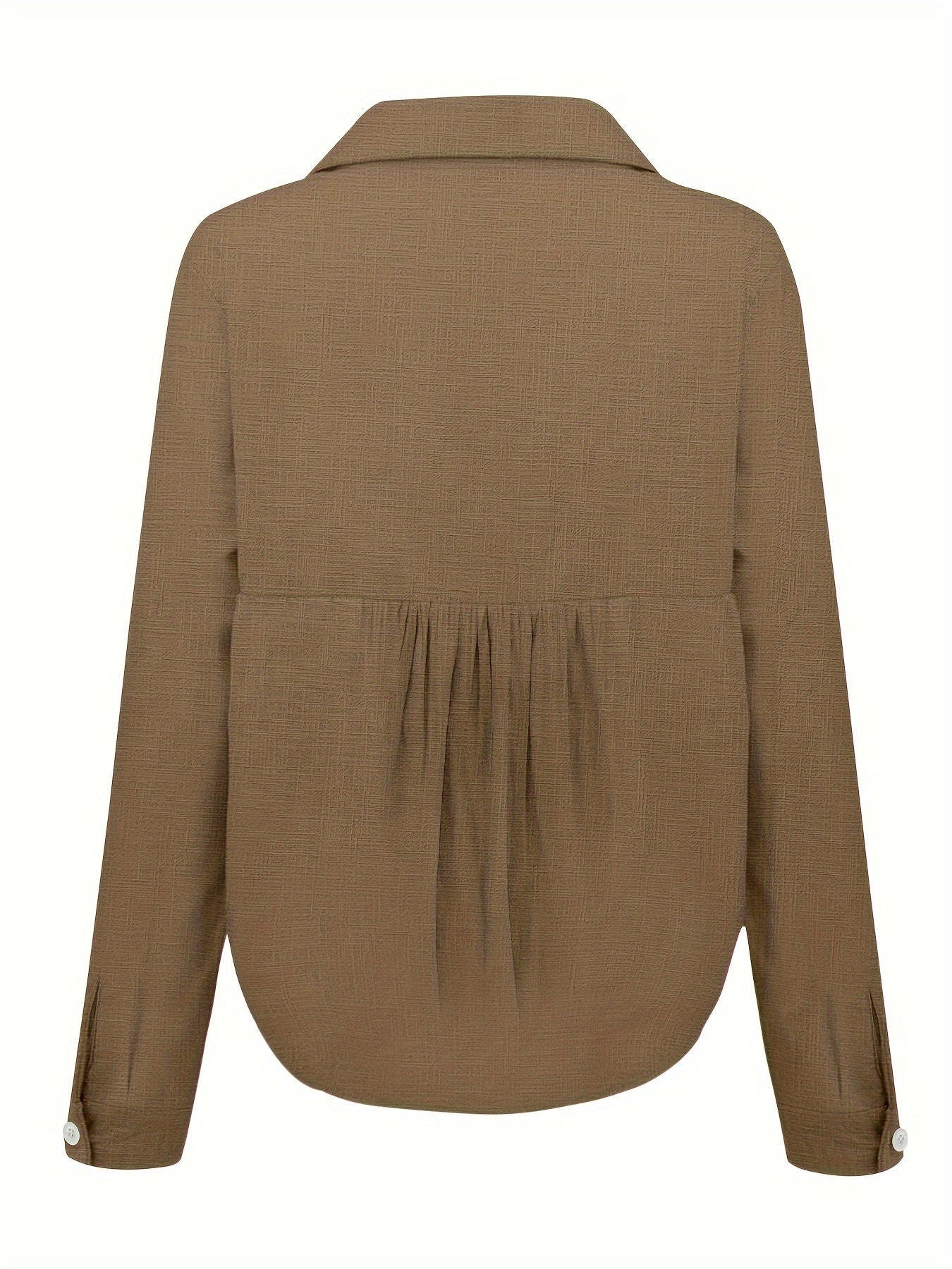 Linnen Lange Mouwen Shirt - Semi-Transparant Ontwerp & Ademend Materiaal