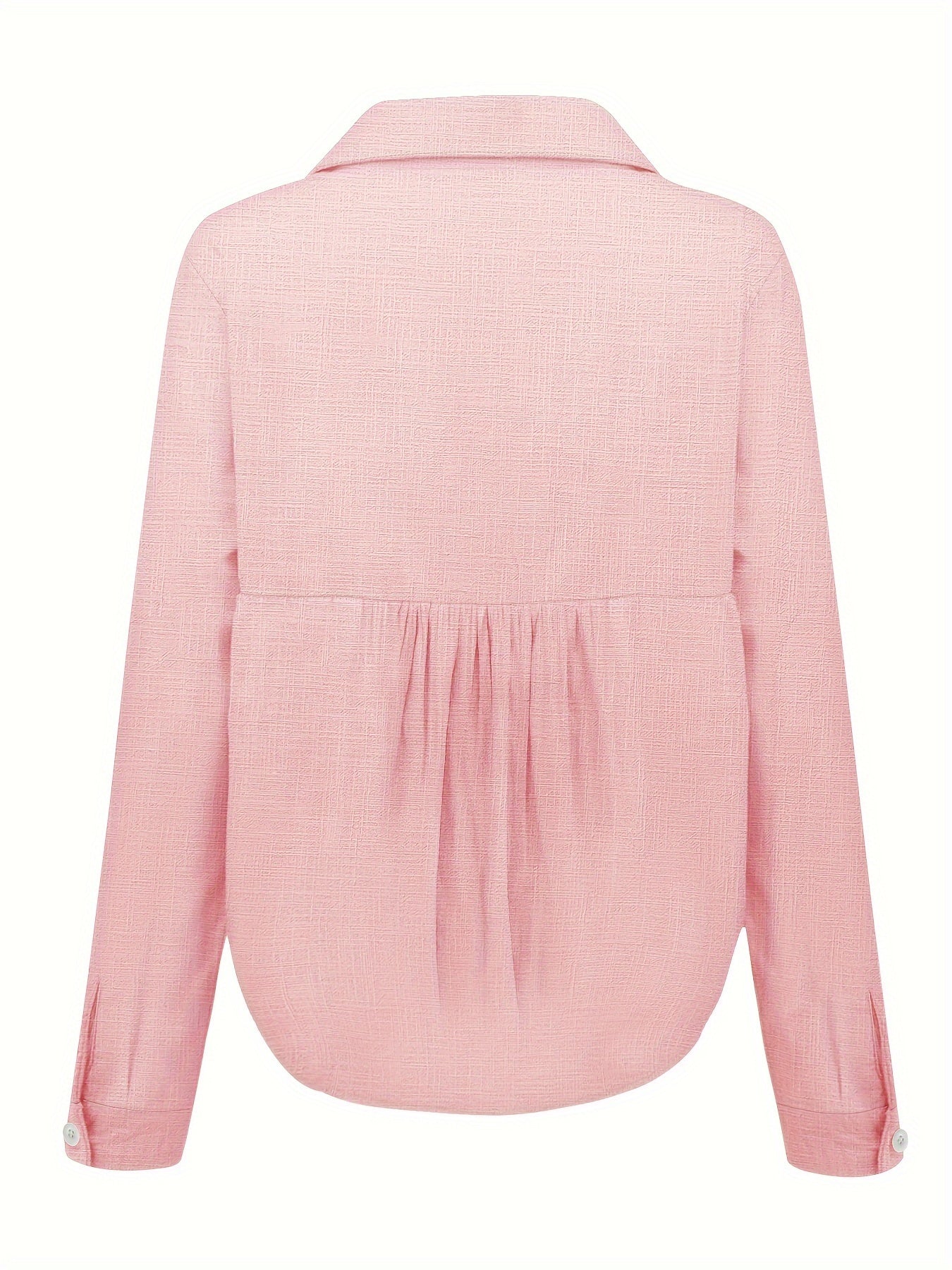Linnen Lange Mouwen Shirt - Semi-Transparant Ontwerp & Ademend Materiaal