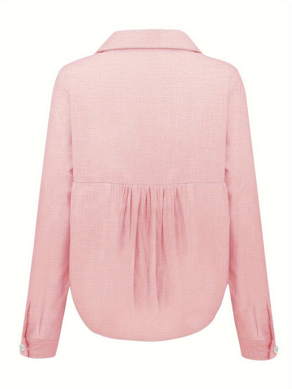 Linnen Lange Mouwen Shirt - Semi-Transparant Ontwerp & Ademend Materiaal