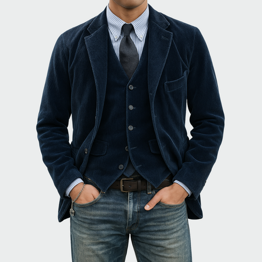 Sommerfeld | Elegante set met blazer en vest