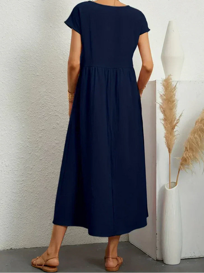 Anna™ – Ontspannen & Stijlvolle Midi-jurk