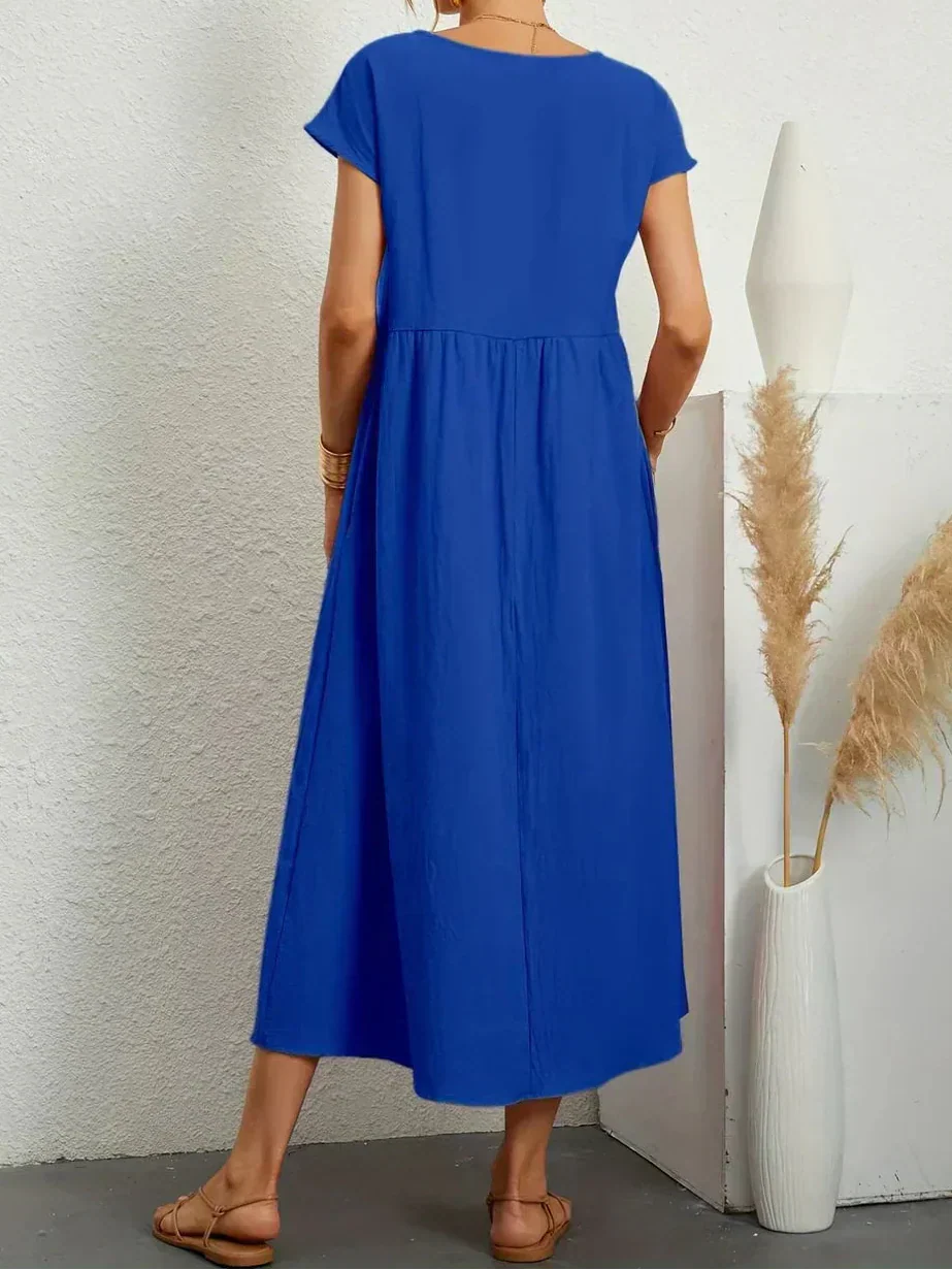 Anna™ – Ontspannen & Stijlvolle Midi-jurk