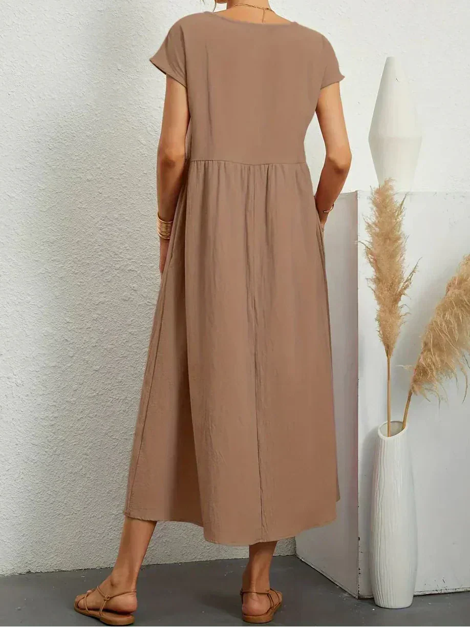 Anna™ – Ontspannen & Stijlvolle Midi-jurk