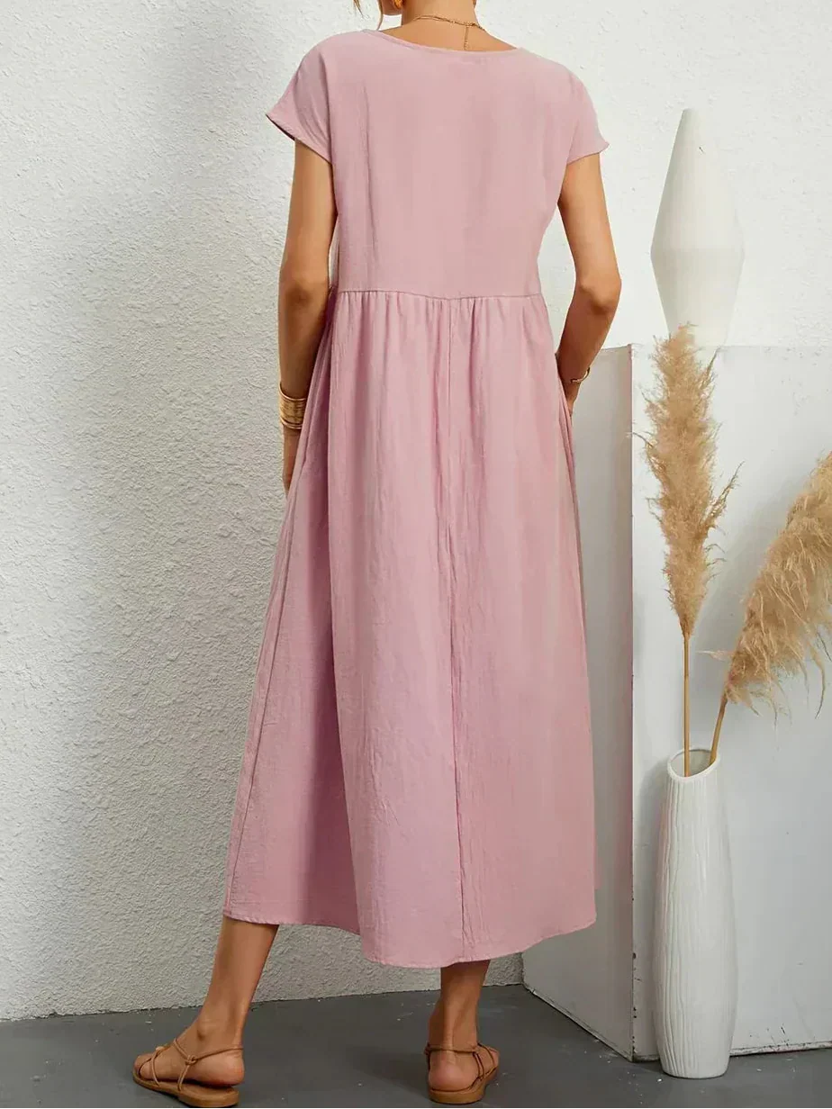 Anna™ – Ontspannen & Stijlvolle Midi-jurk