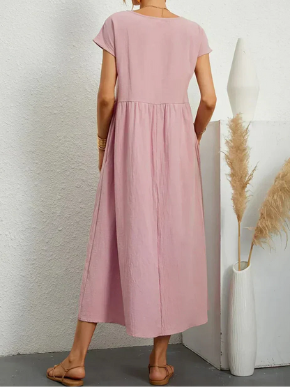 Anna™ – Ontspannen & Stijlvolle Midi-jurk