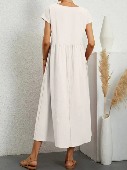 Anna™ – Ontspannen & Stijlvolle Midi-jurk