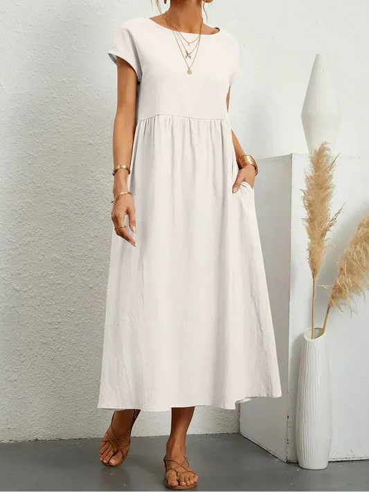 Anna™ – Ontspannen & Stijlvolle Midi-jurk