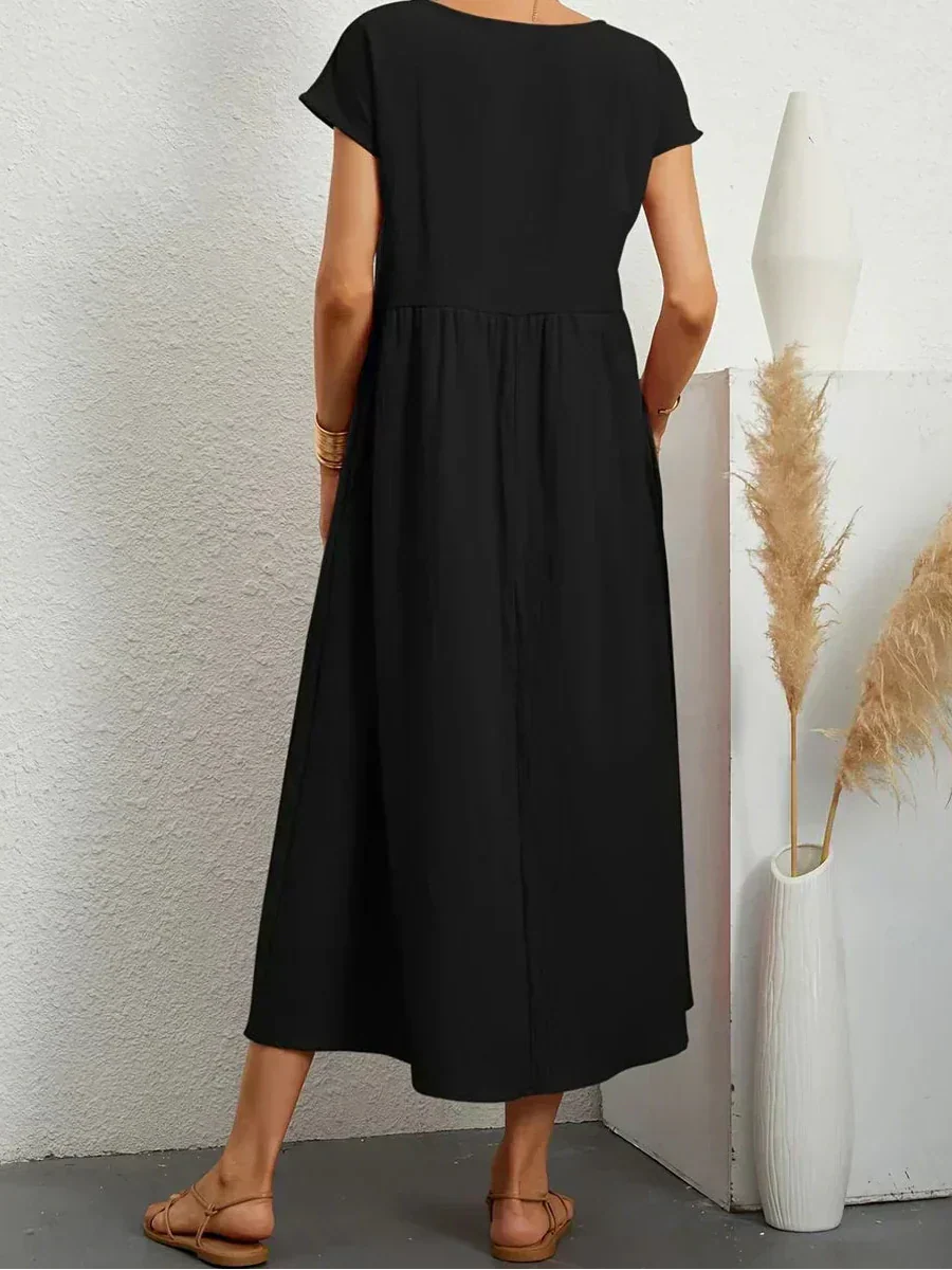 Anna™ – Ontspannen & Stijlvolle Midi-jurk