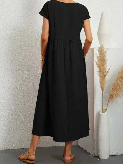 Anna™ – Ontspannen & Stijlvolle Midi-jurk