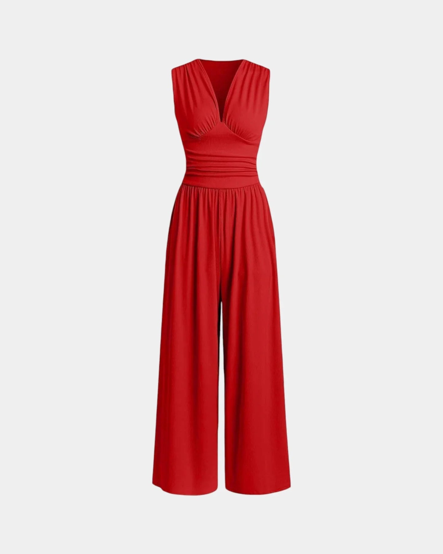 Sultana | Chic mouwloze jumpsuit met brede benen
