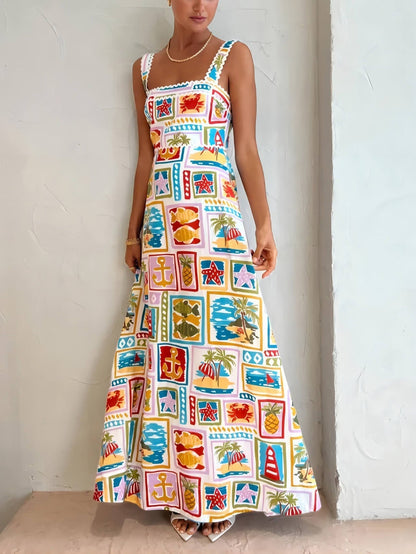 Gepersonaliseerde Graffiti Band Sexy Kant Midi Jurk
