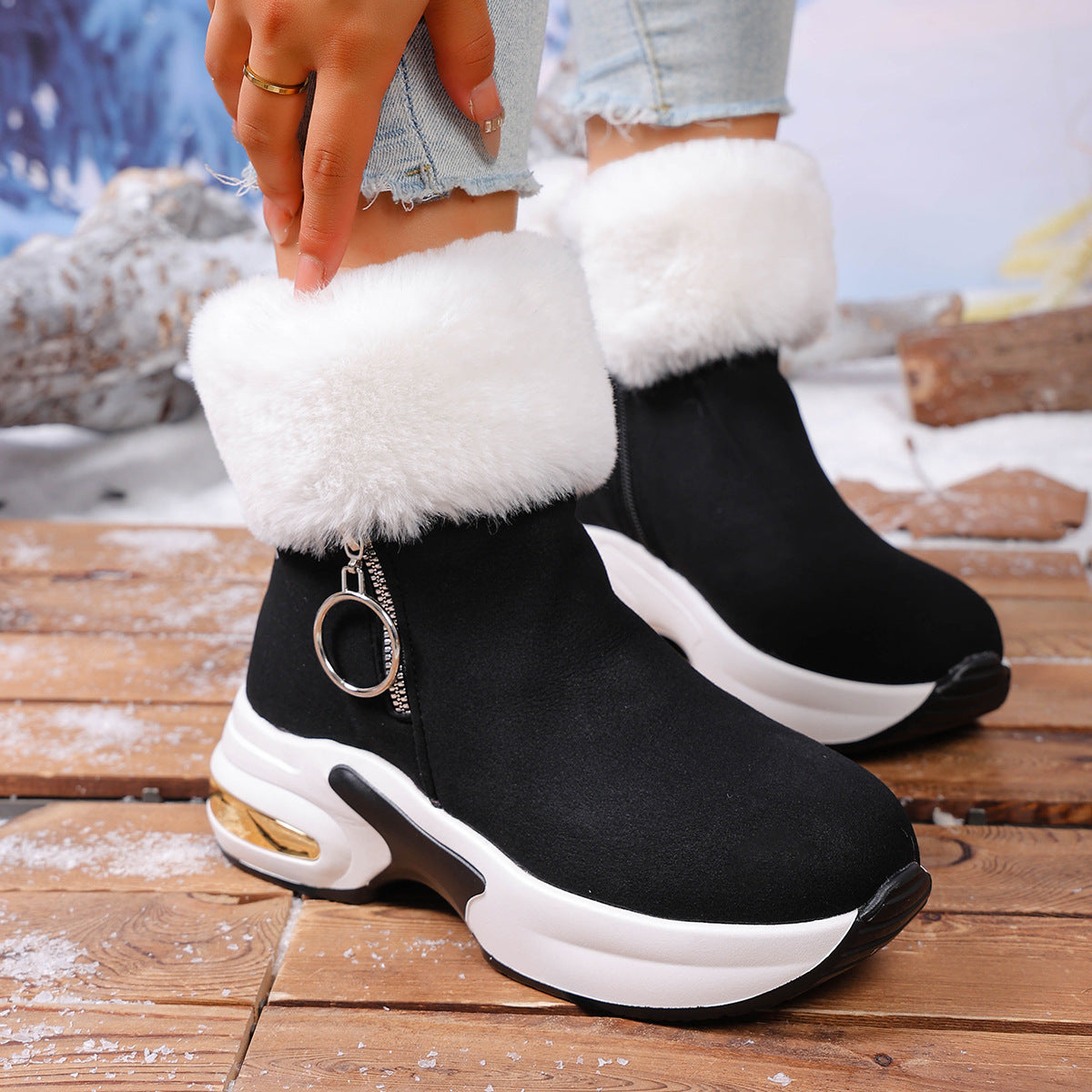 ✨Zachte, warme enkellaarsjes voor dames die je langer laten lijken, een must-have voor de herfst en winter, modieuze, comfortabele en veelzijdige schoenen🥰