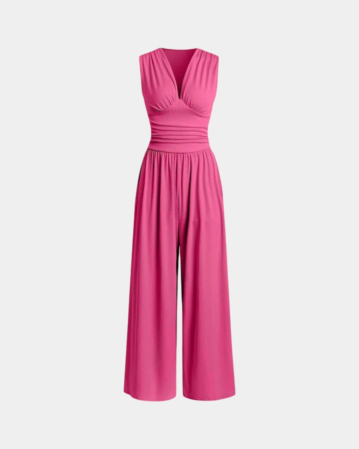 Sultana | Chic mouwloze jumpsuit met brede benen