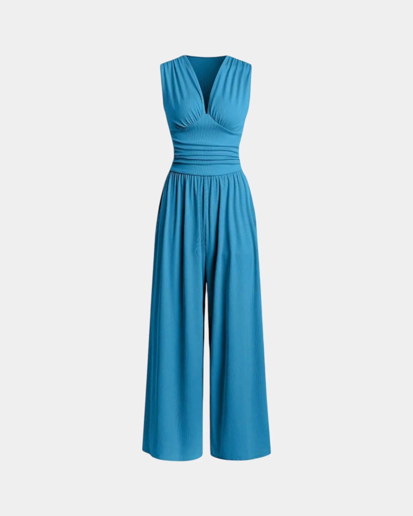 Sultana | Chic mouwloze jumpsuit met brede benen