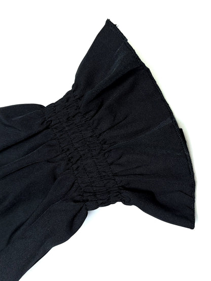 Off-Shoulder Top - Lange Mouwen & Rimpel Onderzijde Design