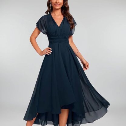 Enid™ – Vloeiende & Elegante Avondjurk met V-hals