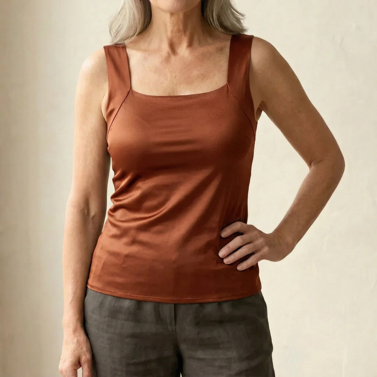 DELACROIX | Martine-tanktop met ingebouwde beha