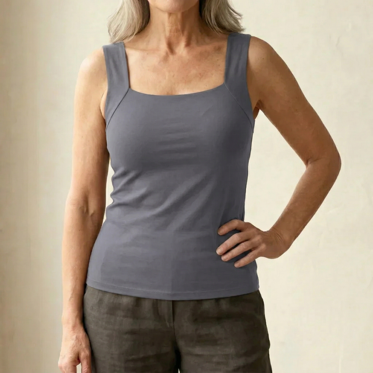 DELACROIX | Martine-tanktop met ingebouwde beha