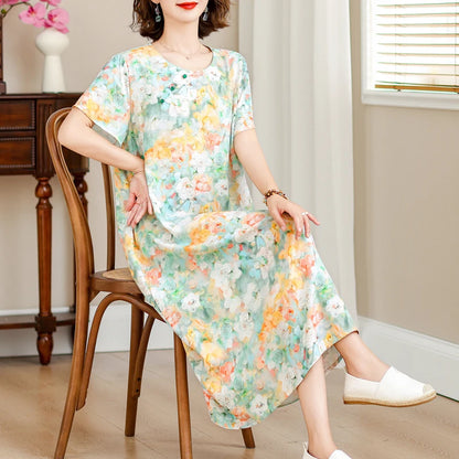 Rosalie | Losvallende Zomerjurk met Bloemenprint