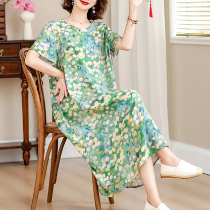 Rosalie | Losvallende Zomerjurk met Bloemenprint