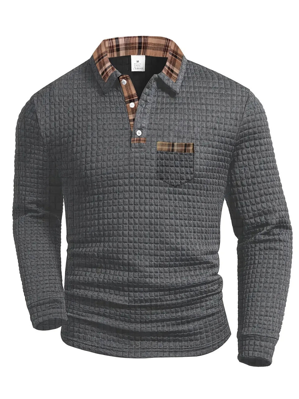 Sommerfeld | Geruit poloshirt met lange mouwen