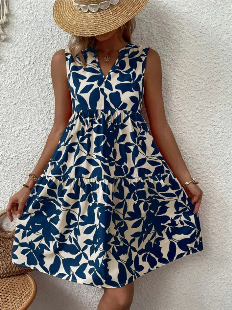 Isabelle | Boho A-lijn Jurk met V-hals