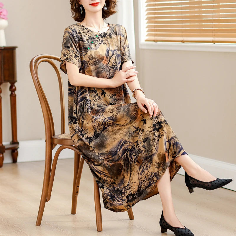 Rosalie | Losvallende Zomerjurk met Bloemenprint