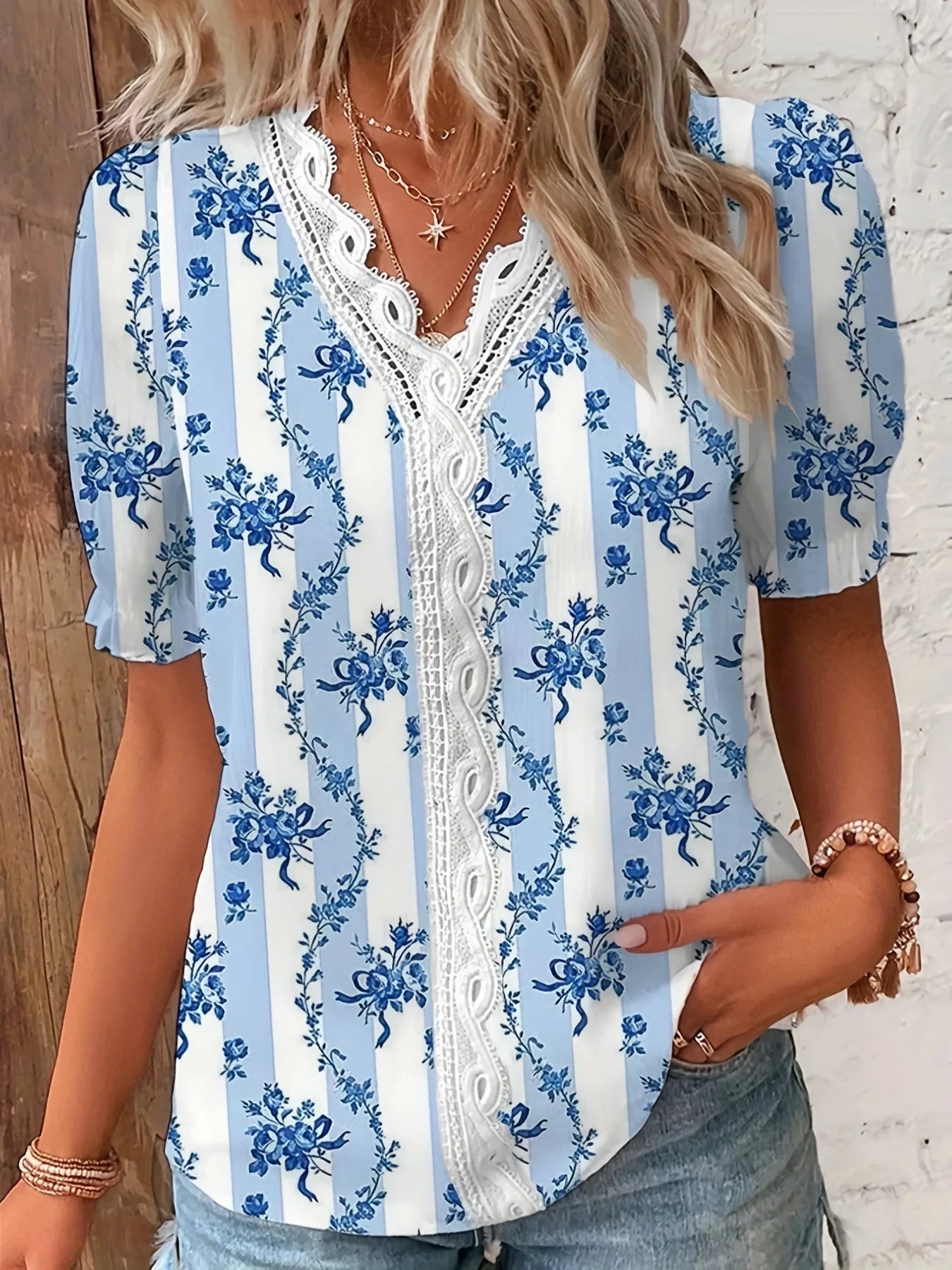 Elina | Elegante Zomerblouse met V-hals