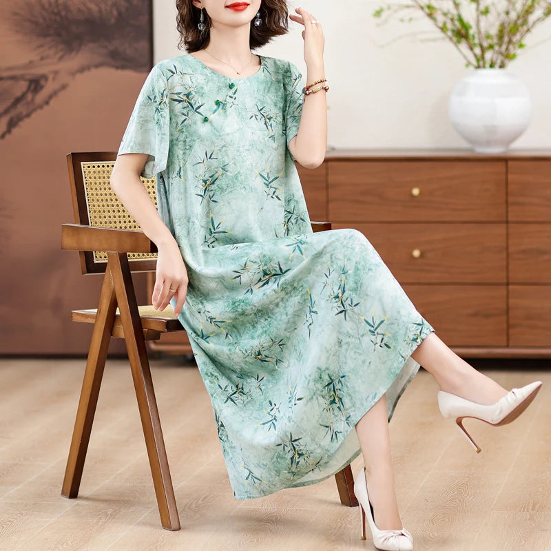 Rosalie | Losvallende Zomerjurk met Bloemenprint