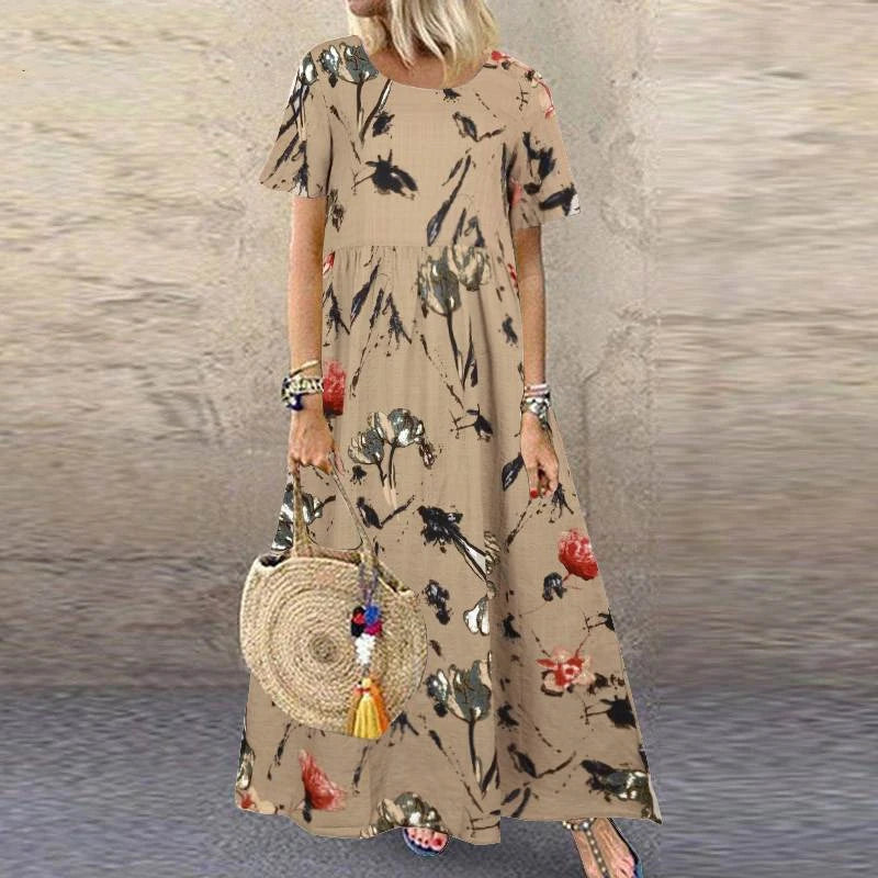 Aveline | Jurk met Vintage Bloemenprint
