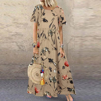 Aveline | Jurk met Vintage Bloemenprint
