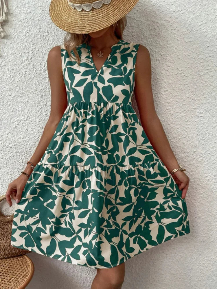Isabelle | Boho A-lijn Jurk met V-hals