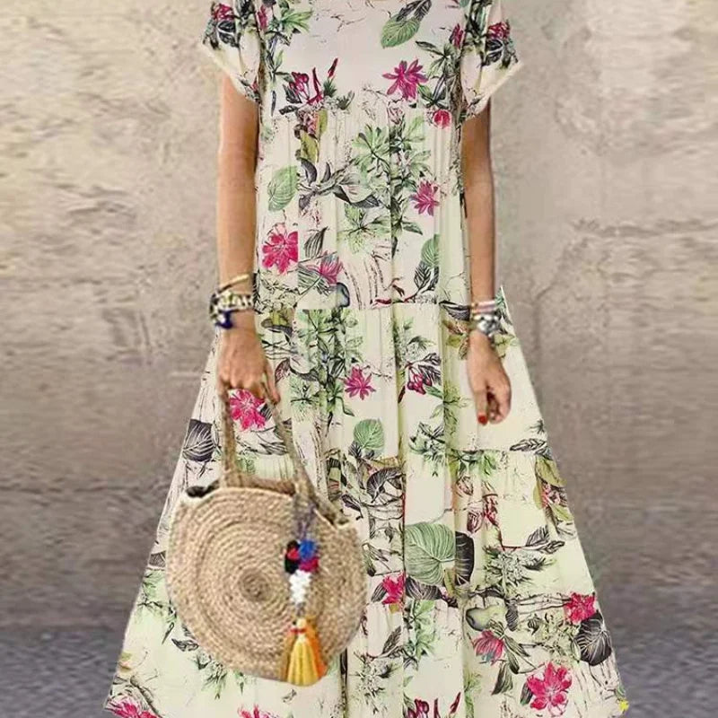 Aveline | Jurk met Vintage Bloemenprint