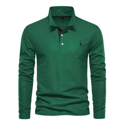 Beeckhoven™ | Casual Mannen Poloshirt Met Lange Mouwen