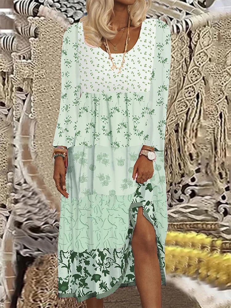 Elegante Plus Size Zomerjurk met Bloemenprint