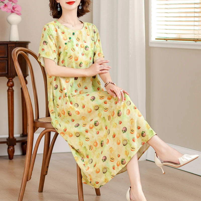 Rosalie | Losvallende Zomerjurk met Bloemenprint