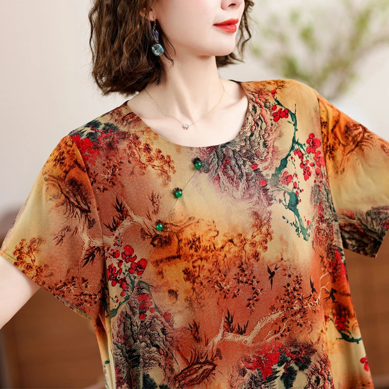 Rosalie | Losvallende Zomerjurk met Bloemenprint