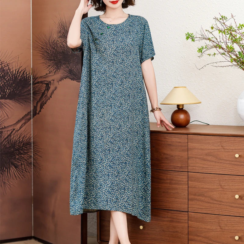 Rosalie | Losvallende Zomerjurk met Bloemenprint