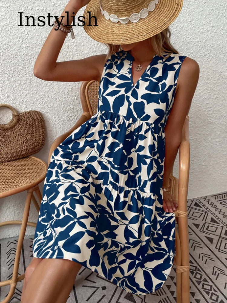 Isabelle | Boho A-lijn Jurk met V-hals
