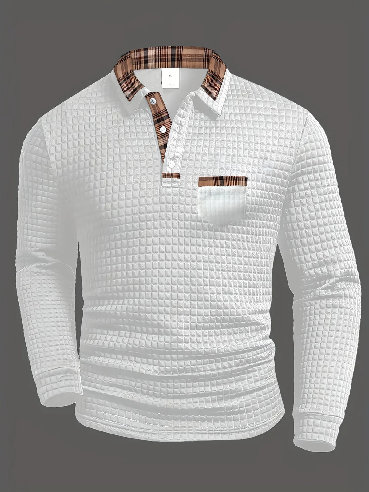 Sommerfeld | Geruit poloshirt met lange mouwen